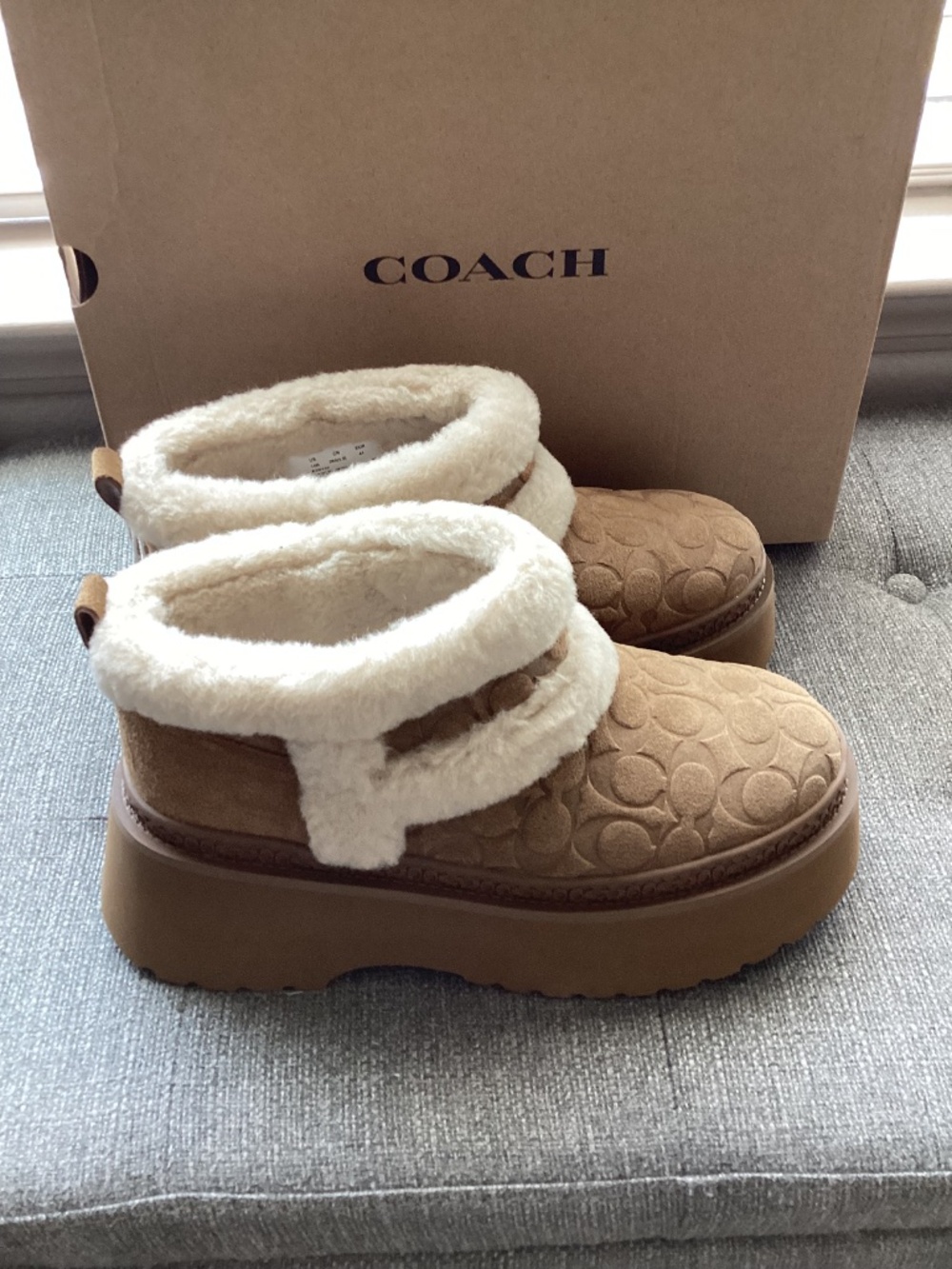 COACH Women's Christina Pull-On Booties, size 10